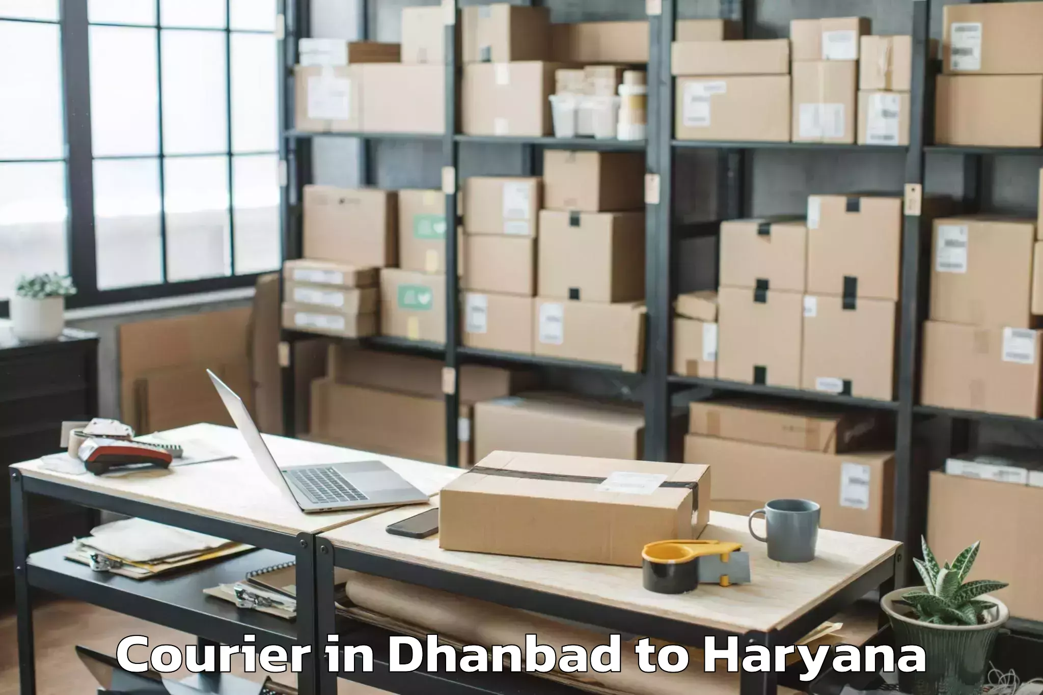 Book Your Dhanbad to Gharaunda Courier Today